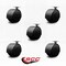 Service Caster 2-3/8'' Floor Safe Black Hooded Twin Wheel Caster Top Plate, 5PK SCC-TP02S60D-NYU-FB-5 - alternate 3